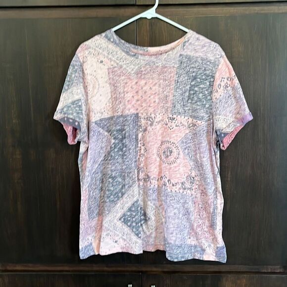 Torrid Relaxed Fit Heritage Slub Roll Sleeve Tee Shirt 1X - Picture 3 of 6